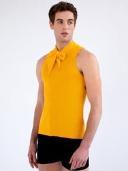 Bow Knit Tank - Yellow