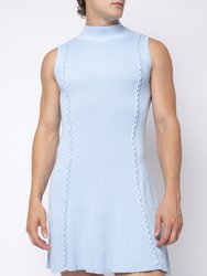 Chain Link Knitted Turtleneck Dress