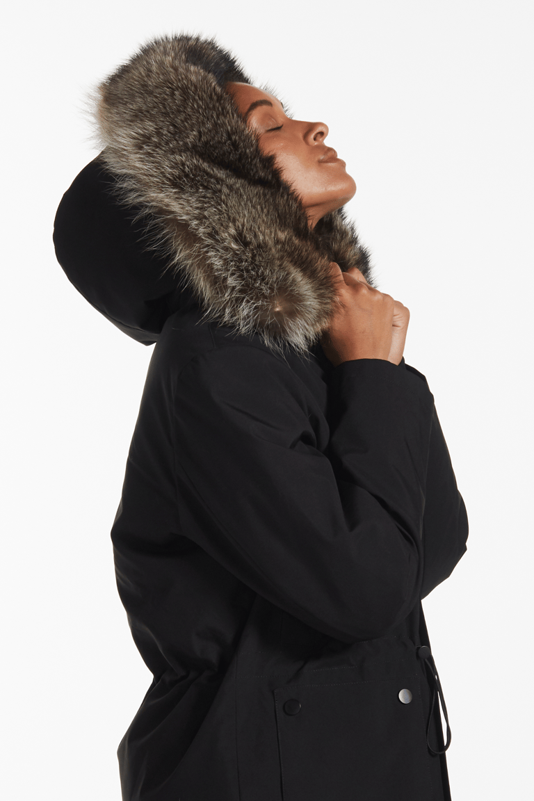 Coyote And Rabbit Fur Lined Parka