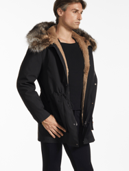 Coyote And Rabbit Fur Lined Parka