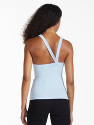 Essential Asymmetrical Strap Ribbed Tank