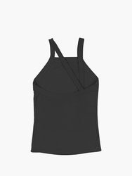 Essential Asymmetrical Strap Ribbed Tank