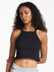 Essential Ribbed Square Neck Crop Top