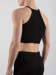 Essential Ribbed Square Neck Crop Top