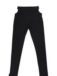 Essential Ribbed Sweatpants With Cut-Out Pockets