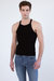 Essential Ribbed Tank - Black