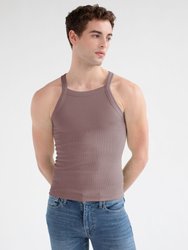 Essential Ribbed Tank - Lilac