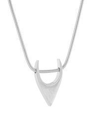 Fang Logo Snack Chain Necklace in Sterling Silver