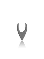 Fang Logo Stud Earring Black Rhodium - Black