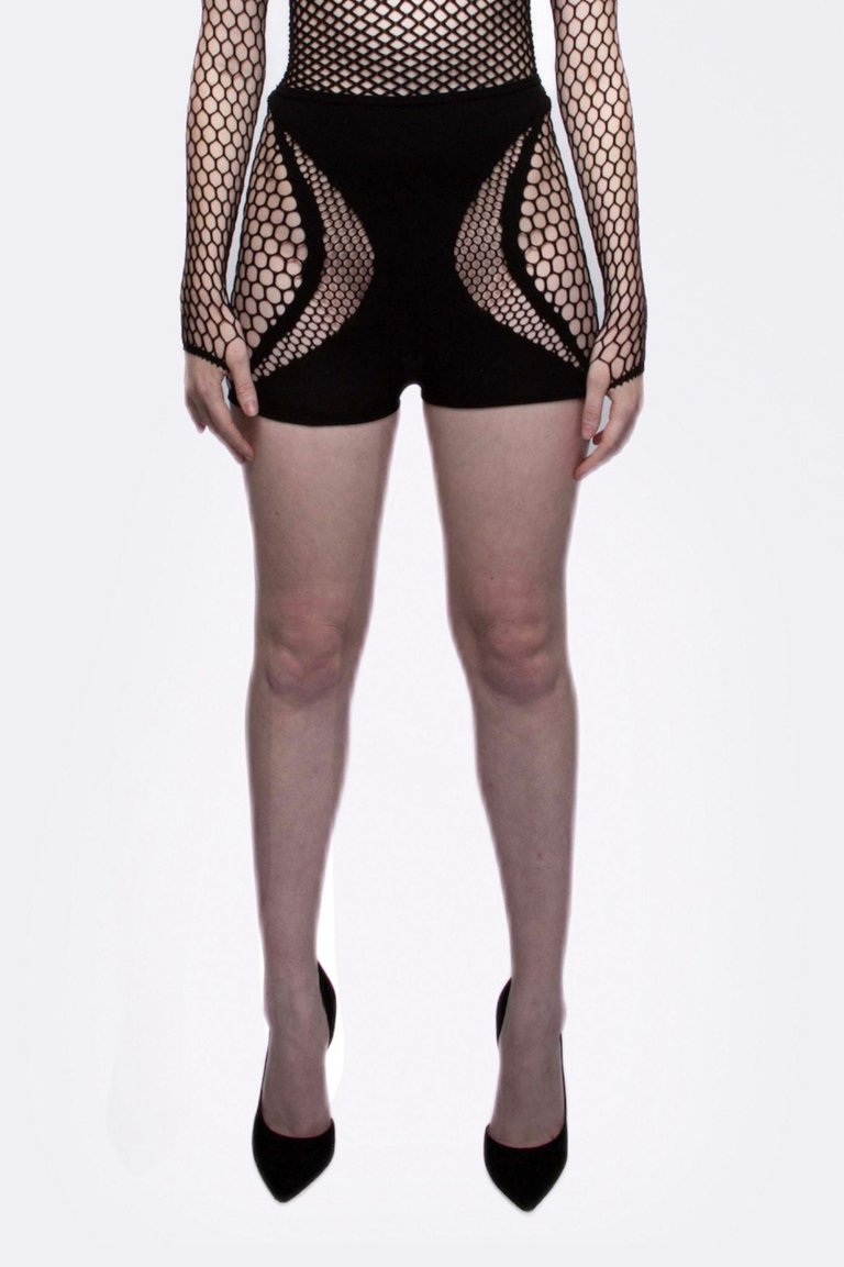 Fishnet Mesh Shorts