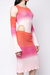 Gradient High Cut Bodysuit With Detached Sleeves