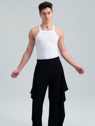 Knitted Flared Pants with Side Panels