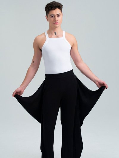 FANG Knitted Flared Pants with Side Panels product