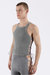 Lace-Up Ribbed Tank - Grey