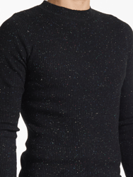 Multi-Color Donegal Ribbed Crewneck Sweater