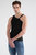 One Shoulder Knit Tank - Black