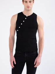 Pearl Knit Tank - Black