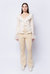 Pointelle Cardigan With Ruffles - Beige