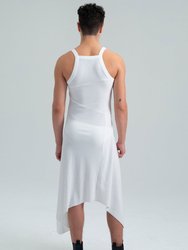 Square Neck Ribbed Dress