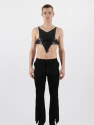 Star Crop Top - Black