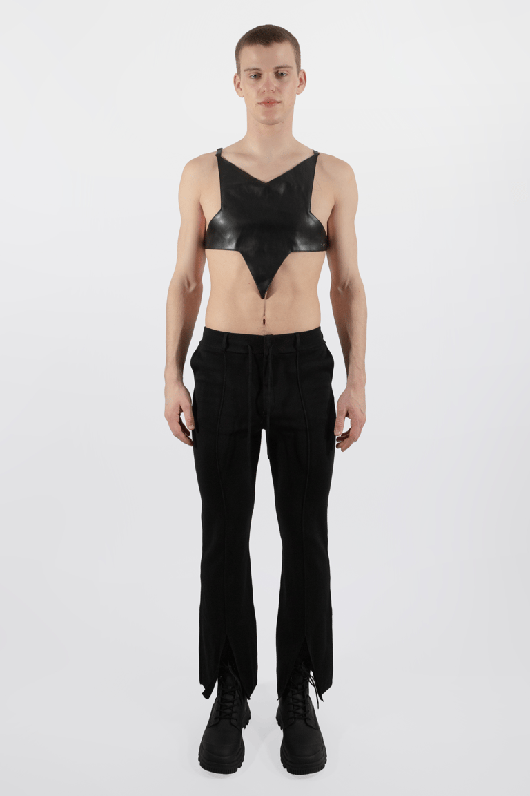 Star Crop Top - Black