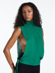 Turtleneck Bib Knit Tank