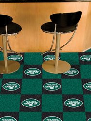 New York Jets Team Carpet Tiles - 45 Sq Ft. - Green/Black