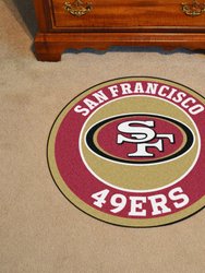 San Francisco 49ers Roundel Rug - 27in. Diameter