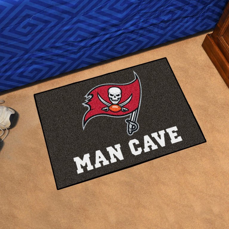 Tampa Bay Buccaneers Man Cave Starter Mat Accent Rug