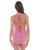 D-Cup Shirred Halter Underwire One Piece Swimsuit In Fan San Francisco