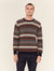 Fair Isle Knit Crewneck Sweater