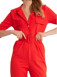 Ankle Length Pockets Jumpsuit