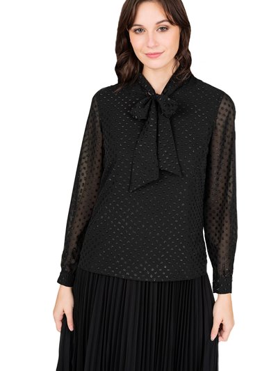 Farah Naz New York Black Self- Tie Blouse product