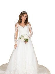 Bridal Lace Gown for Women - Ivory