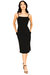 Camisole Pockets Dress - Black