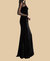 Formal Illusion Neck Velvet Gown