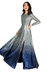 Front Slit Sequins Gown - Silver/Blue