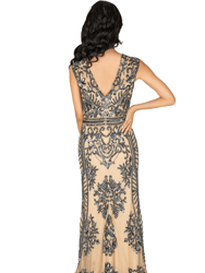 Sweep Sequined Gown