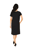 Women Pockets Black Dress
