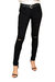 Women's Distressed Skinny Jeans - Black Wash