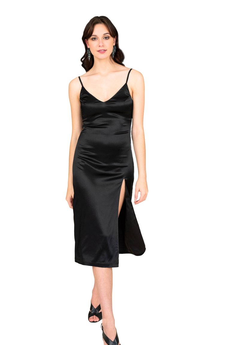 Women's Slit Slip Dress