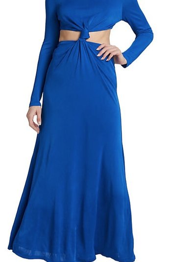 FARM RIO Blue Knot Cut Out Maxi Dress product