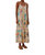 Stitched Birds Scarf Maxi Dress In Off-White - Off-White