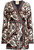 Women Passion Long Sleeve V-Neck Scarf Black Wrap Mini Dress - Multicolor