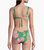 Women Winter Garden Twisted Cut Out One Piece Swimsuit