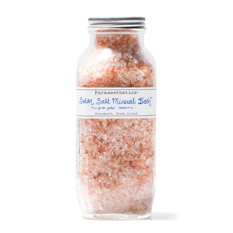 Pink Petal Roses Solar Salt Mineral Bath – 16 oz