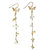 Citrine With Butterfly Charm Elongated Earrings GE010 - Citrine