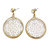 Cut Out Shell Earrings GE023B - Gold