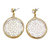 Cut Out Shell Earrings GE023B - Gold
