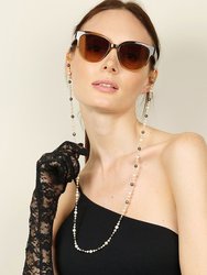 Freshwater Pearls With Black Pearls Glasses Chain